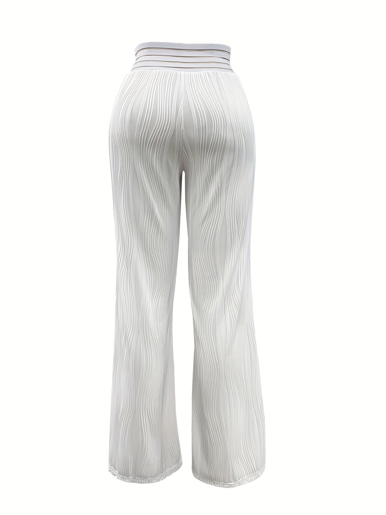 Wide Leg High Waist Pants - Solid Color, Loose Fit, Everyday Wear, Comfortable Women's Clothing for Y2K Fashion